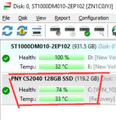 PNY CS2040 120gb M.2 SSD